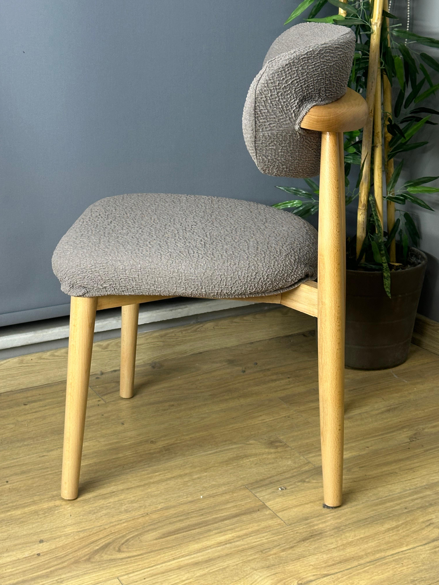 S.KAHVE POLO SANDALYE KILIFI 4 ADET LÜX BOHEM KUMAŞ ÇOK KALIN %100 PAMUK