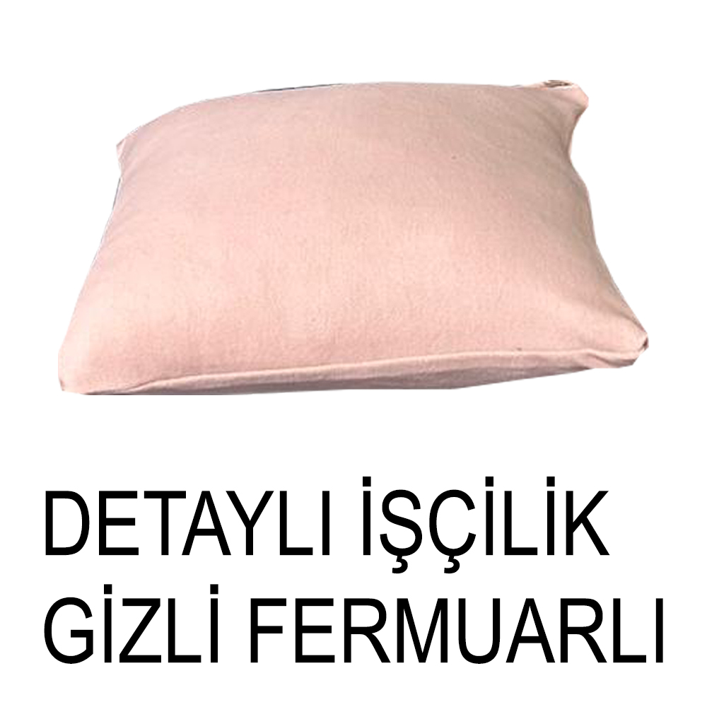 PUDRA RENK SÜET KUMAŞ 2 ADET KİRLENT KILIFI