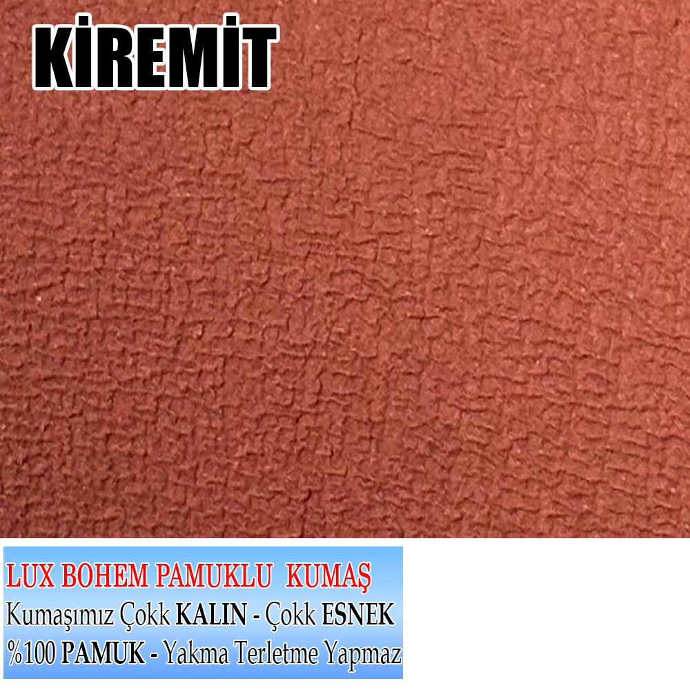 KİREMİT POLO SANDALYE KILIFI 4 ADET LÜX BOHEM KUMAŞ ÇOK KALIN %100 PAMUK