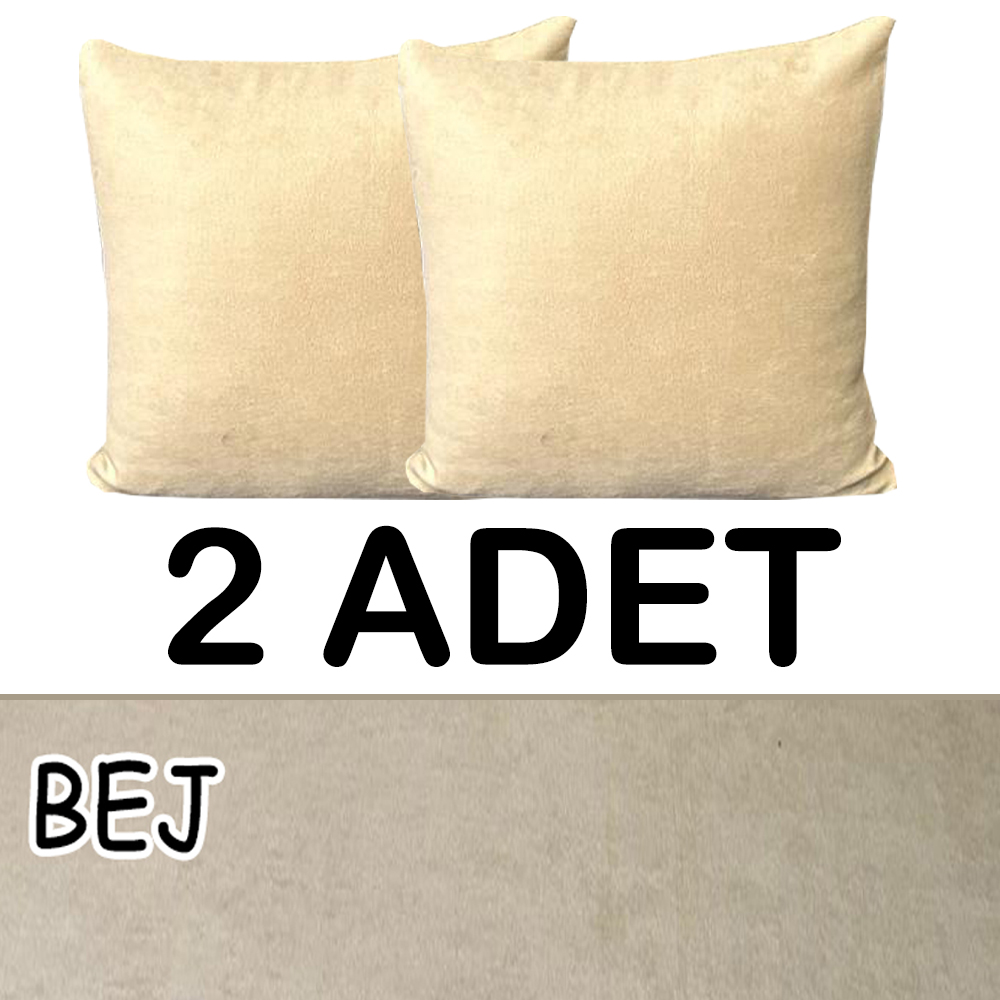 BEJ RENK SÜET KUMAŞ 2 ADET KİRLENT KILIFI