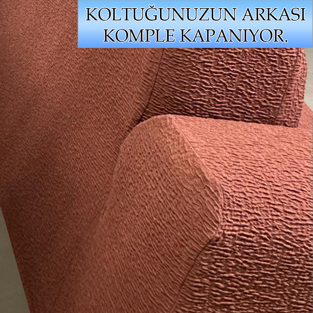 KİREMİT LUX BOHEM PAMUKLU KUMAŞ KOLTUK-KANEPE KILIFI 3LÜ KOMPLE GİYDİRME KALIN VE DAYANIKLIDIR