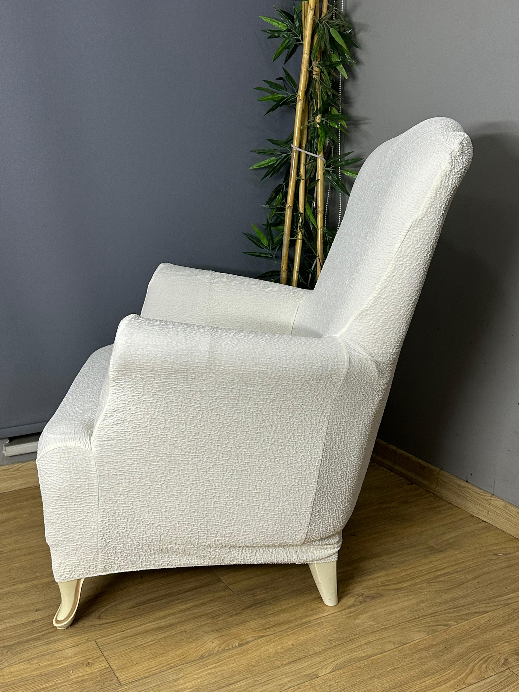 KREM LUX BOHEM PAMUKLU KUMAŞ SULTAN ÇIKINTILI MODEL KOMPLE GİYDİRME BERJER KILIFI.