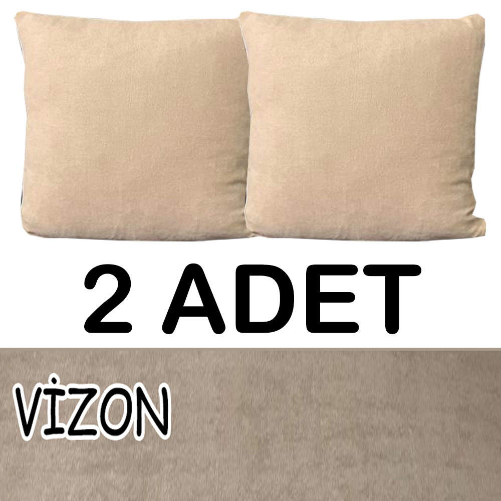VİZON RENK SÜET KUMAŞ 2 ADET KİRLENT KILIFI