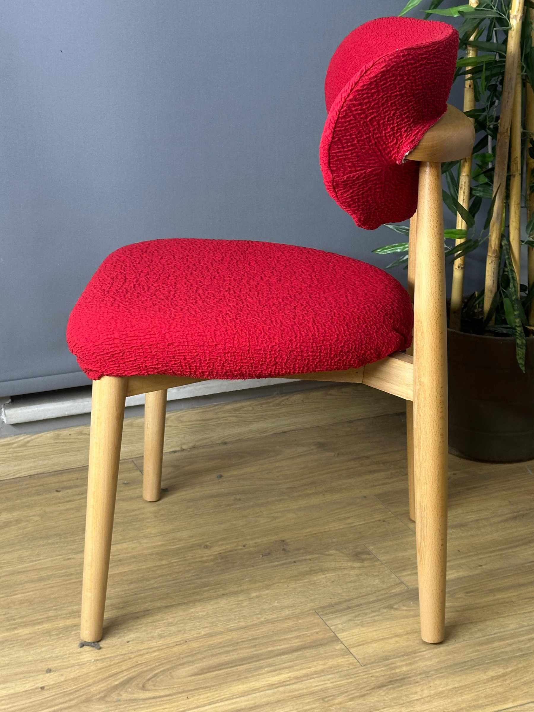 KIRMIZI POLO SANDALYE KILIFI 4 ADET LÜX BOHEM KUMAŞ ÇOK KALIN %100 PAMUK