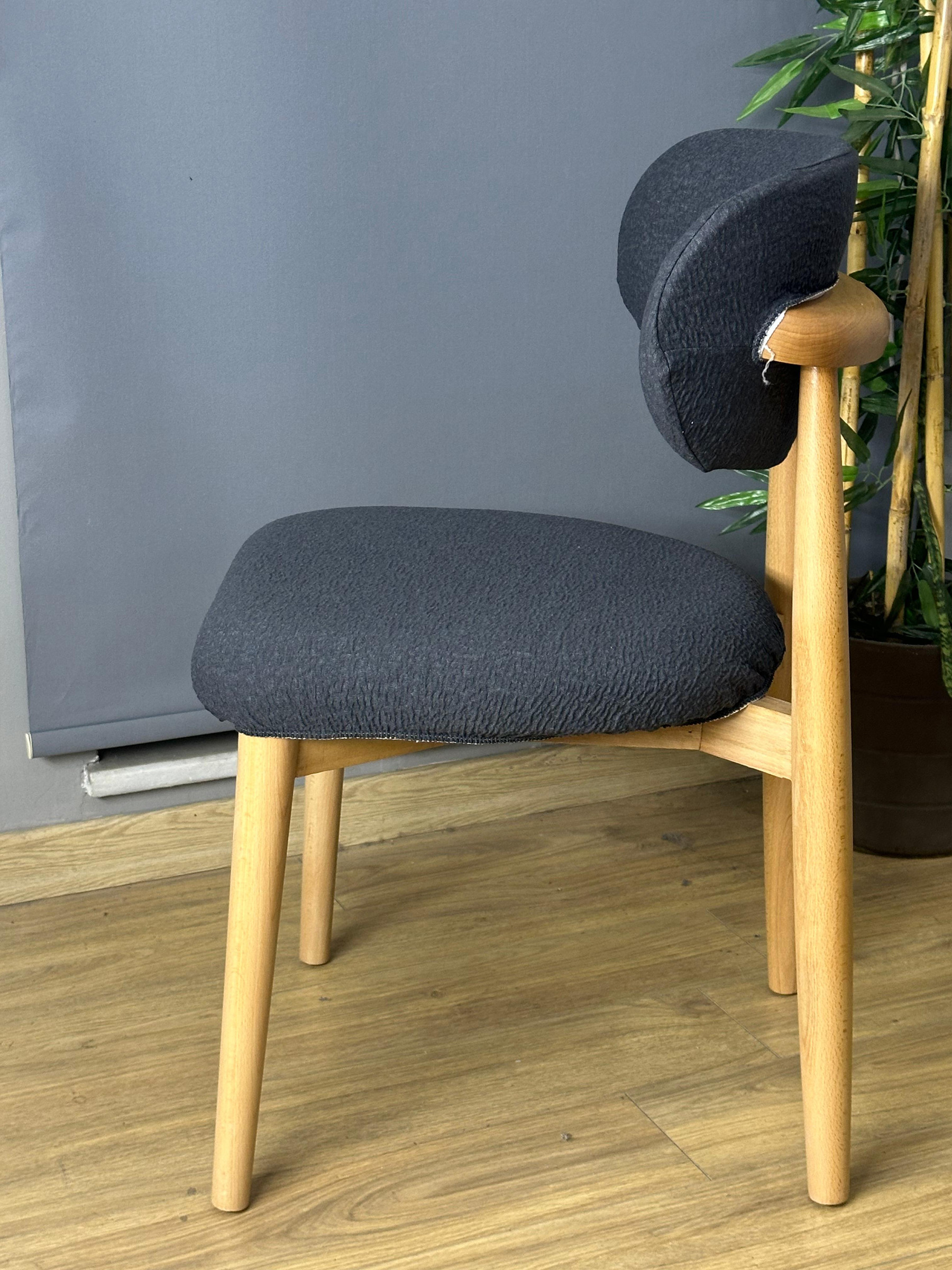 ANTRASİT POLO SANDALYE KILIFI 4 ADET LÜX BOHEM KUMAŞ ÇOK KALIN %100 PAMUK