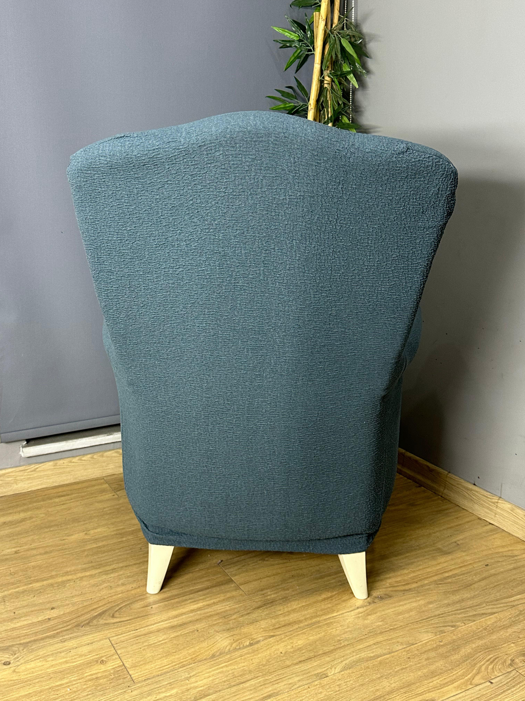 PETROL LUX BOHEM PAMUKLU KUMAŞ SULTAN ÇIKINTILI MODEL KOMPLE GİYDİRME BERJER KILIFI.