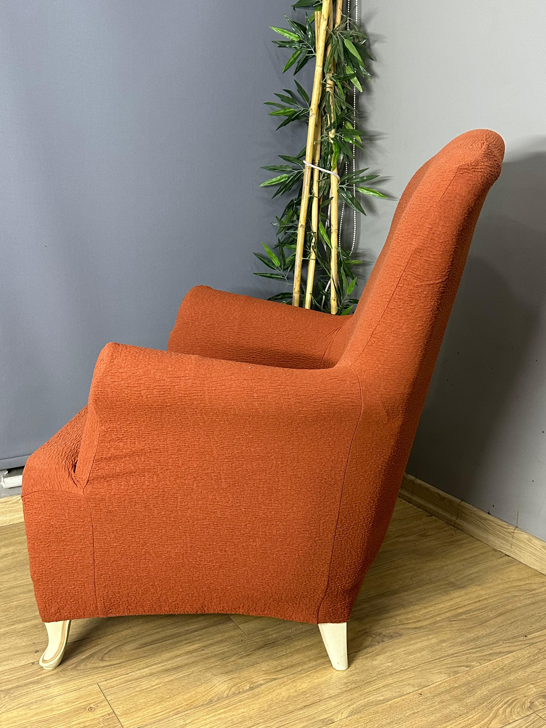 KİREMİT LUX BOHEM PAMUKLU KUMAŞ SULTAN ÇIKINTILI MODEL KOMPLE GİYDİRME BERJER KILIFI.