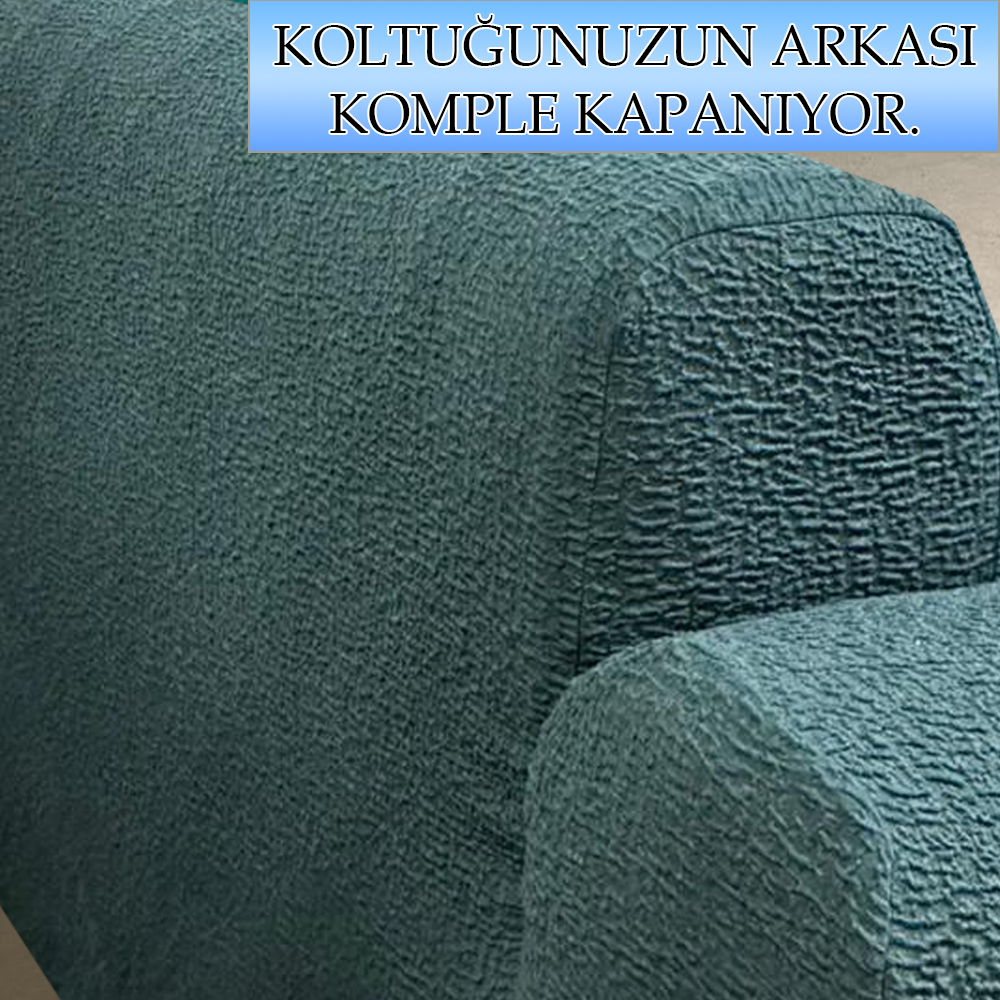 PETROL LUX BOHEM PAMUKLU KUMAŞ KOLTUK-KANEPE KILIFI 3LÜ KOMPLE GİYDİRME KALIN VE DAYANIKLIDIR