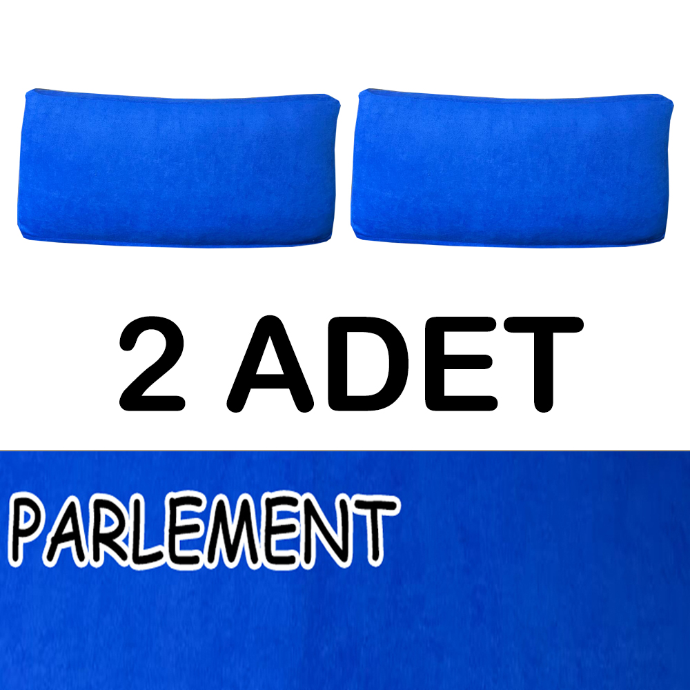 PARLEMENT RENK SÜET KUMAŞ 2 ADET SIRT MİNDERİ