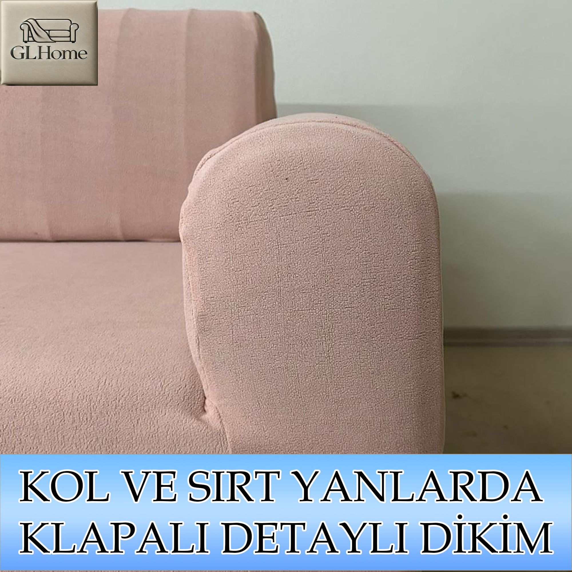 PUDRA SÜET KUMAŞ 3+3+1+1 SET KOMPLE GİYDİRME KOLTUK KILIFI KANEPE,ÇEKYAT,BERJER