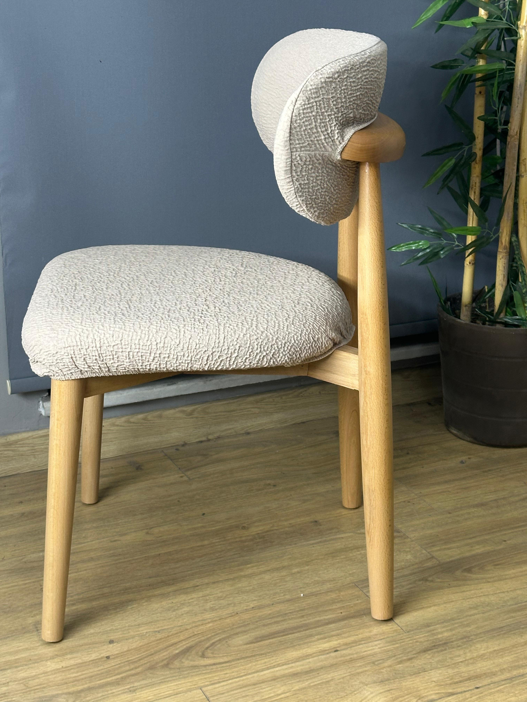 VİZON POLO SANDALYE KILIFI 6 ADET LÜX BOHEM KUMAŞ ÇOK KALIN %100 PAMUK