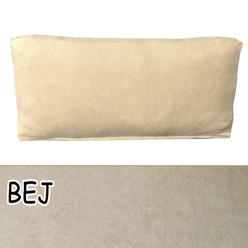BEJ RENK SÜET KUMAŞ 2 ADET SIRT MİNDERİ