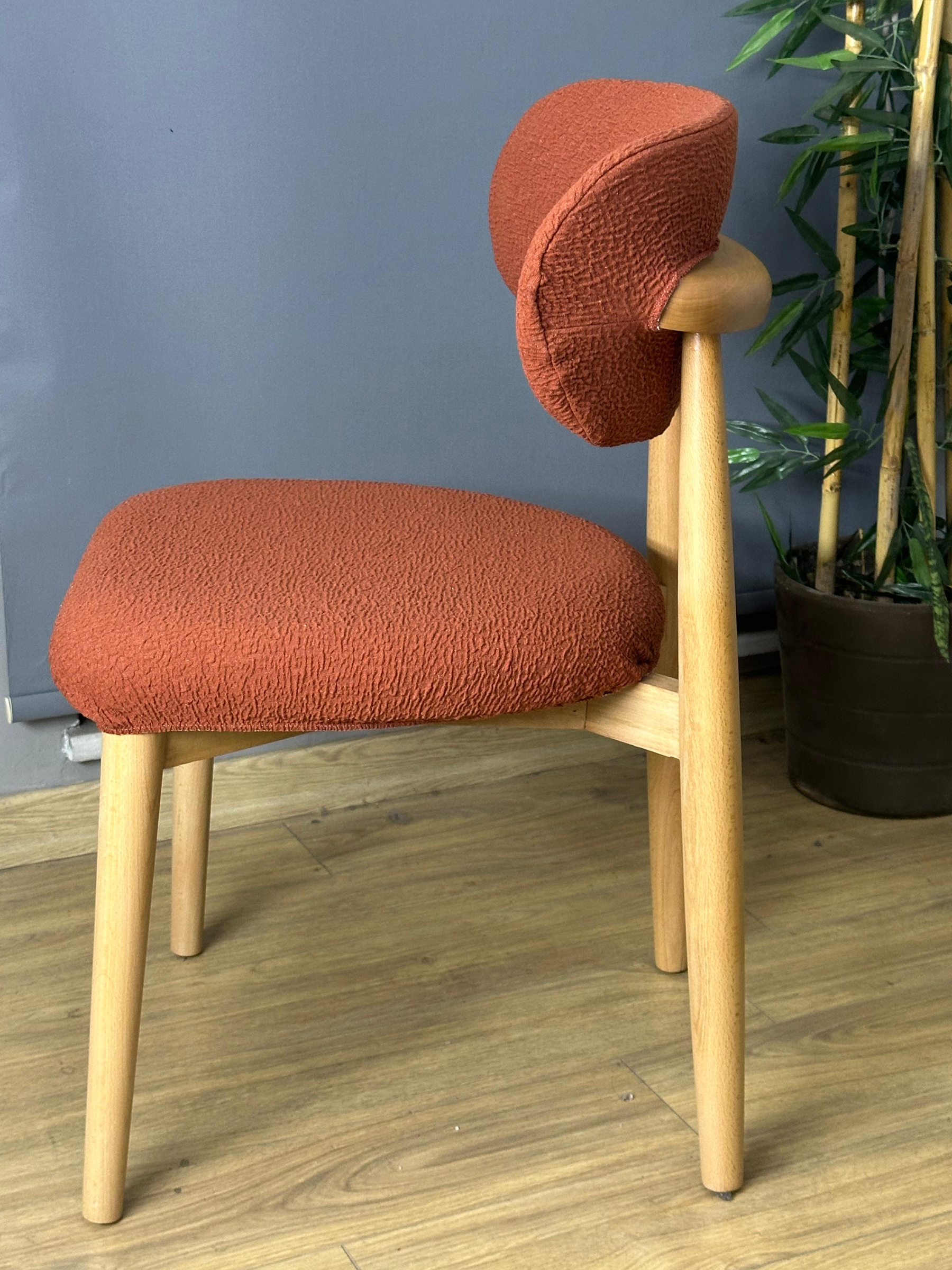 KİREMİT POLO SANDALYE KILIFI 6 ADET LÜX BOHEM KUMAŞ ÇOK KALIN %100 PAMUK