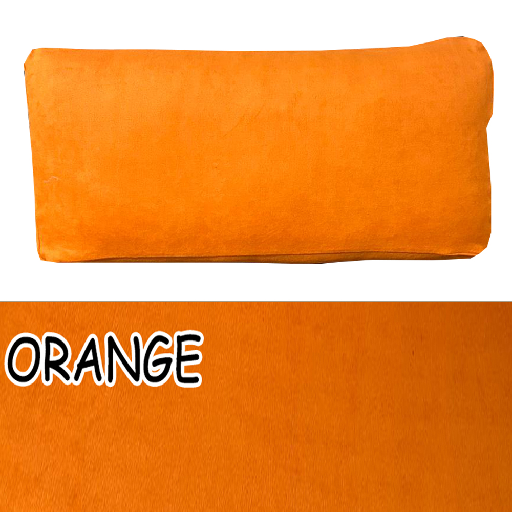 ORANGE RENK SÜET KUMAŞ 2 ADET SIRT MİNDERİ