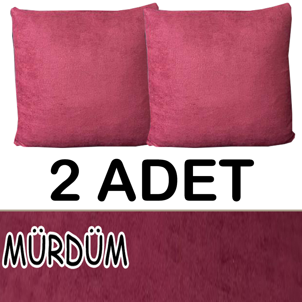 MÜRDÜM RENK SÜET KUMAŞ 2 ADET KİRLENT KILIFI