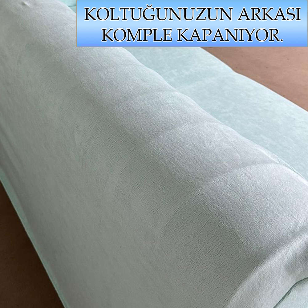 MİNT SÜET KUMAŞ 3+3+1+1 SET KOMPLE GİYDİRME KOLTUK KILIFI KANEPE,ÇEKYAT,BERJER