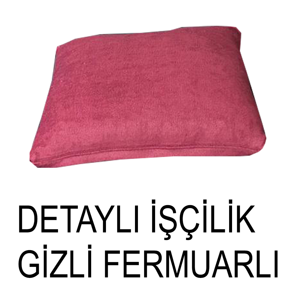 MÜRDÜM RENK SÜET KUMAŞ 2 ADET KİRLENT KILIFI