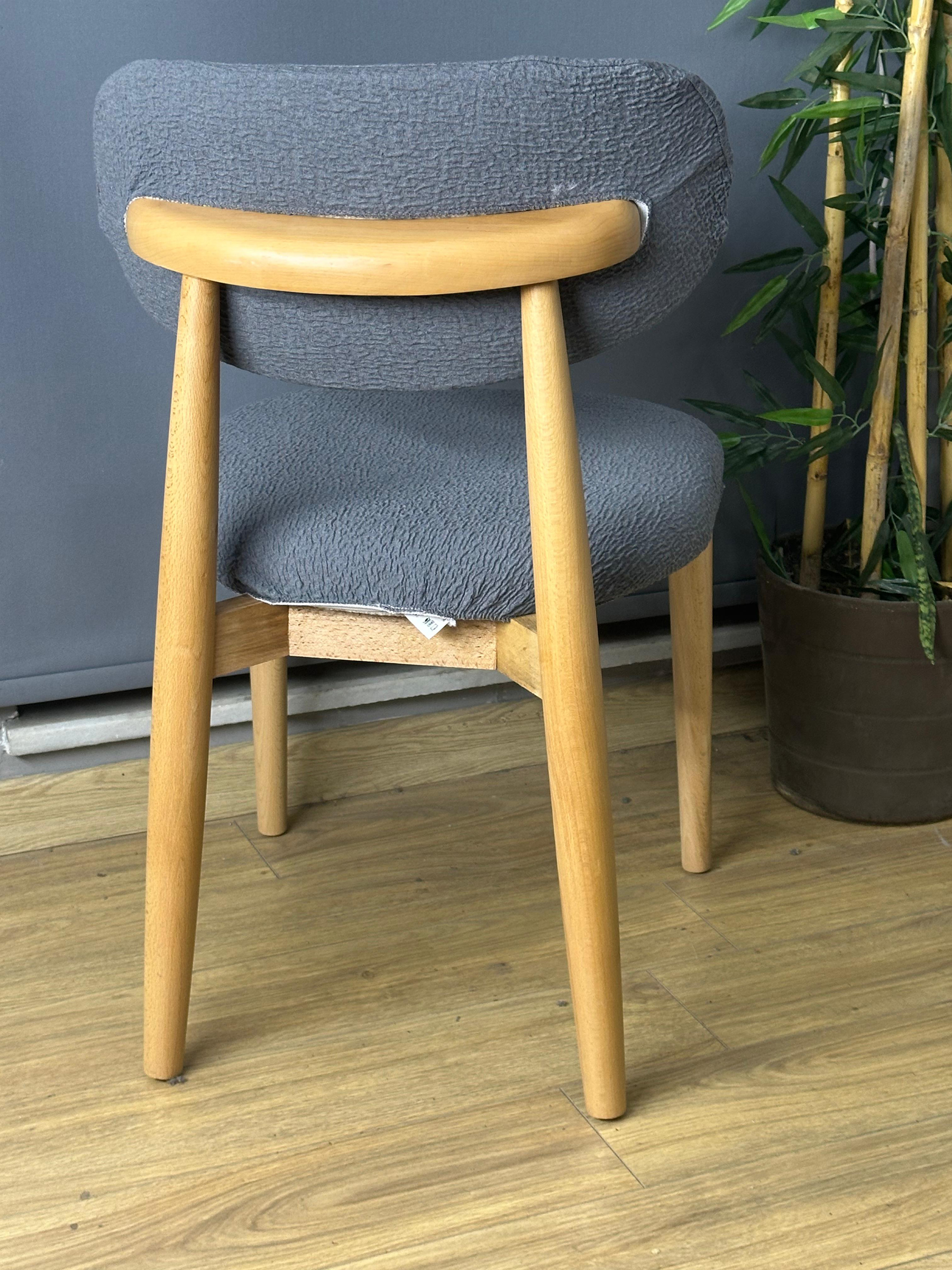 KOYU GRİ POLO SANDALYE KILIFI 4 ADET LÜX BOHEM KUMAŞ ÇOK KALIN %100 PAMUK