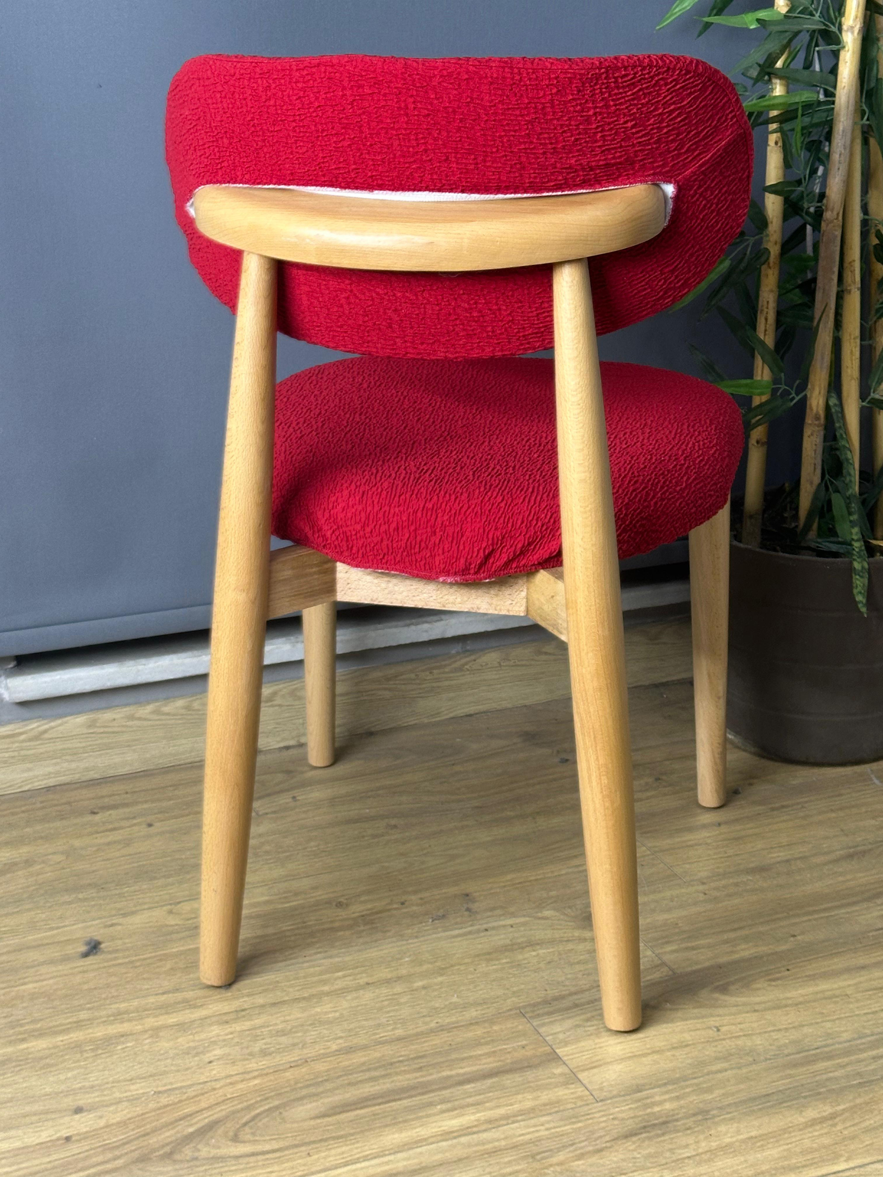 KIRMIZI POLO SANDALYE KILIFI 4 ADET LÜX BOHEM KUMAŞ ÇOK KALIN %100 PAMUK