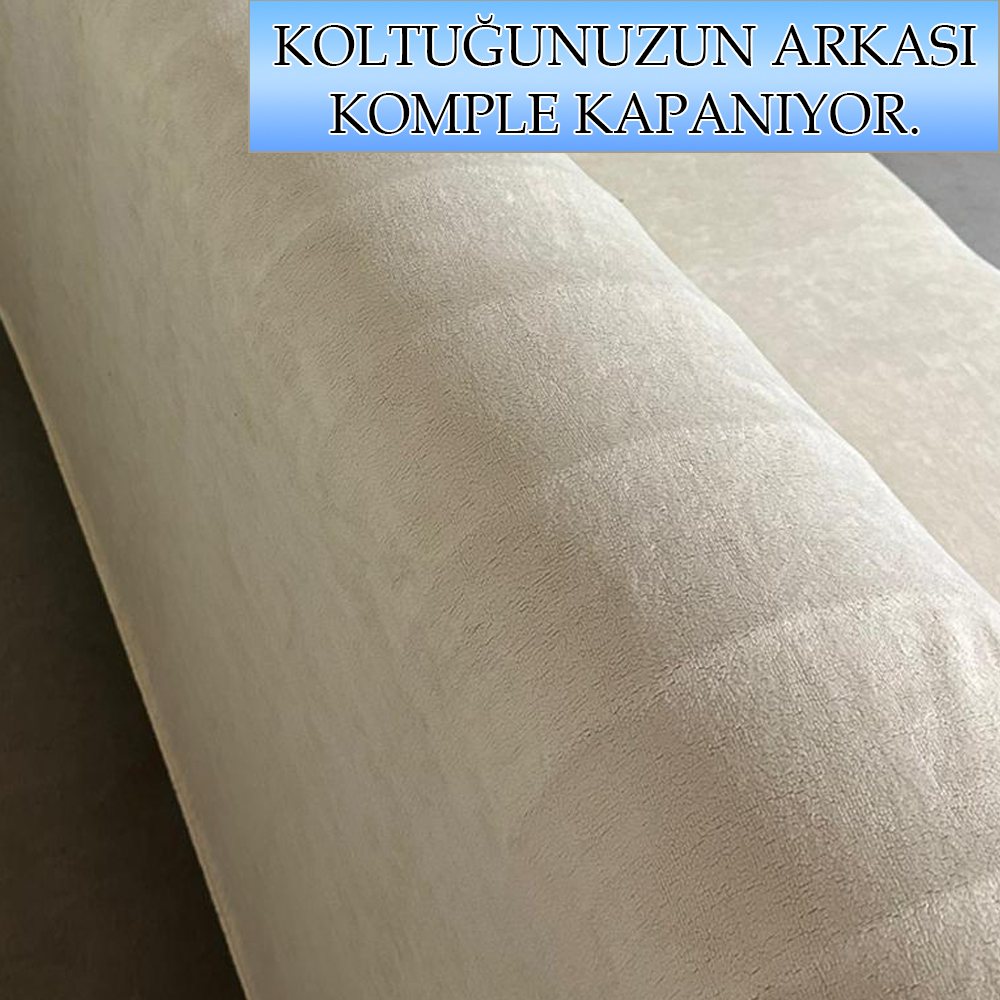 BEJ SÜET KUMAŞ 3+3+1+1 SET KOMPLE GİYDİRME KOLTUK KILIFI KANEPE,ÇEKYAT,BERJER