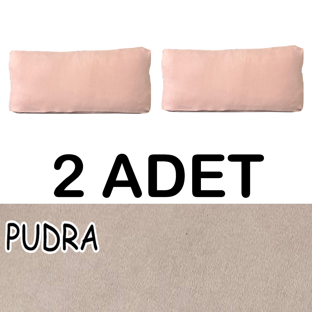 PUDRA RENK SÜET KUMAŞ 2 ADET SIRT MİNDERİ
