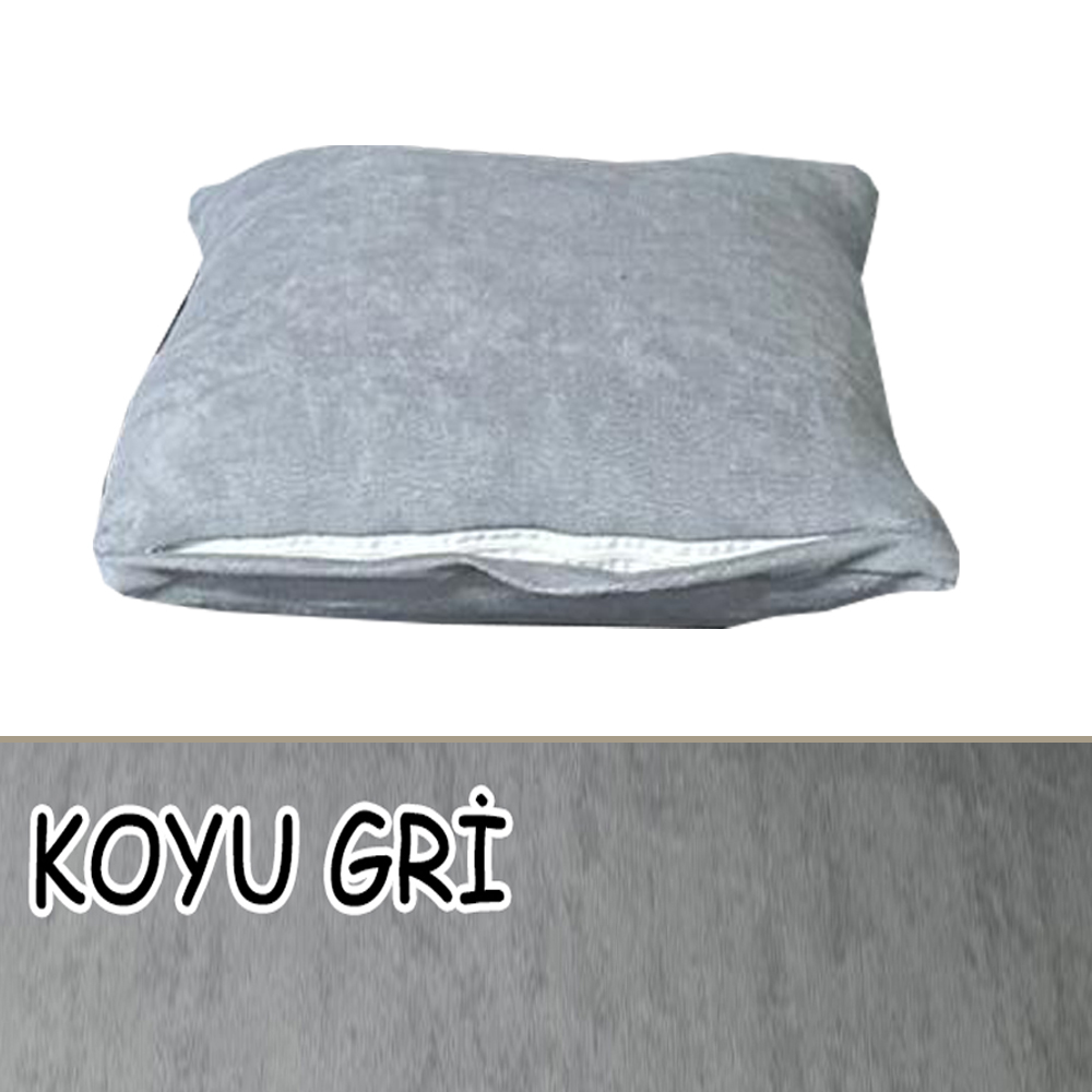  KOYU GRİ RENK SÜET KUMAŞ 2 ADET KİRLENT KILIFI