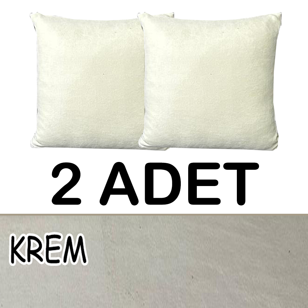  KREM RENK SÜET KUMAŞ 2 ADET KİRLENT KILIFI
