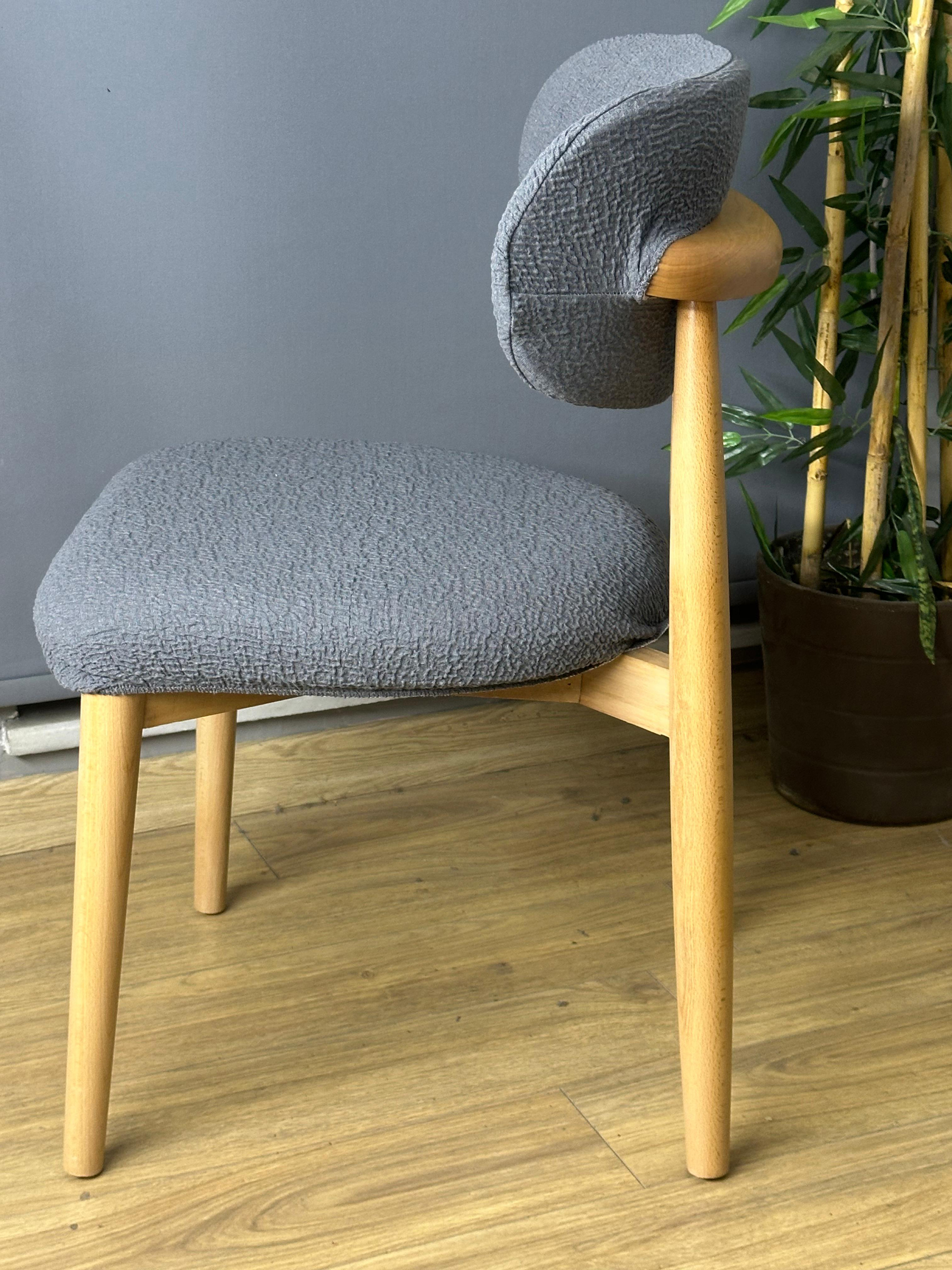 KOYU GRİ POLO SANDALYE KILIFI 4 ADET LÜX BOHEM KUMAŞ ÇOK KALIN %100 PAMUK