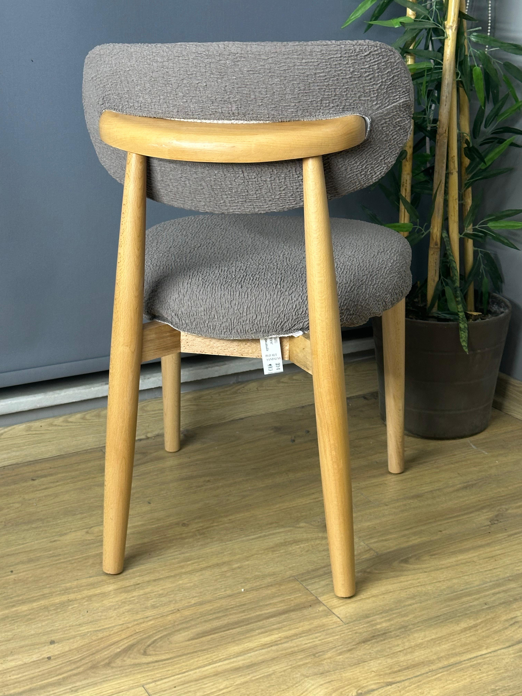 S.KAHVE POLO SANDALYE KILIFI 6 ADET LÜX BOHEM KUMAŞ ÇOK KALIN %100 PAMUK