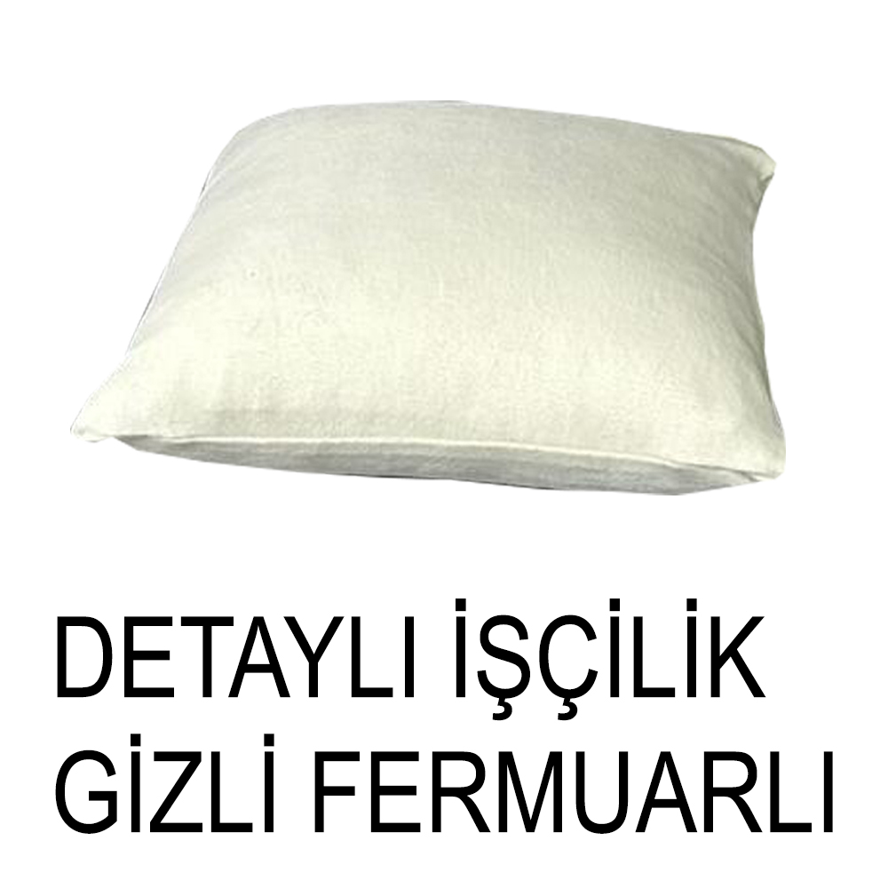  KREM RENK SÜET KUMAŞ 2 ADET KİRLENT KILIFI