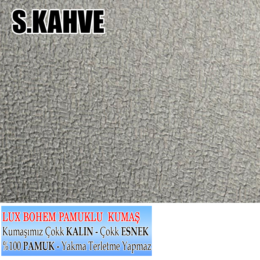S.KAHVE KÖŞELİ RETRO SANDALYE KILIFI 6 ADET LÜX BOHEM KUMAŞ ÇOK KALIN %100 PAMUK