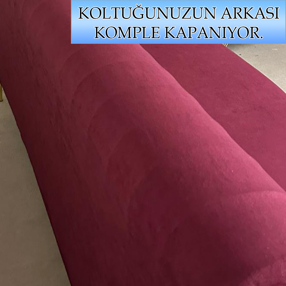 MÜRDÜM SÜET KUMAŞ 3+3+1+1 SET KOMPLE GİYDİRME KOLTUK KILIFI KANEPE,ÇEKYAT,BERJER